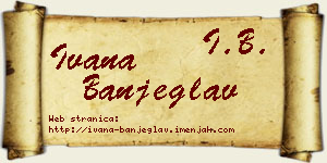 Ivana Banjeglav vizit kartica
